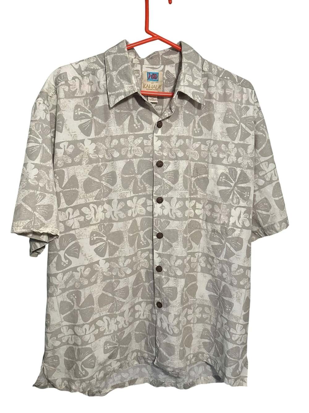 Avi Collection by Kahala Men's XL Handcrafted in Hawaii Floral Short Sleeve